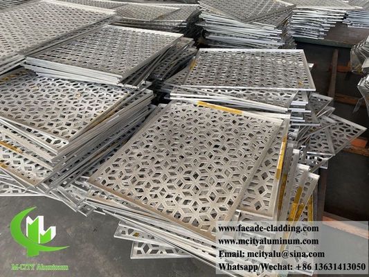 Painéis de alumínio para decoração de edifícios, revestidos em pó