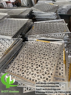 Painel de parede de alumínio, em cnc, para decoração de fachadas de edifícios