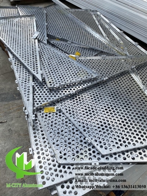 Painel decorativo de alumínio para fachada de revestimento de parede com tela de metal cortada a laser