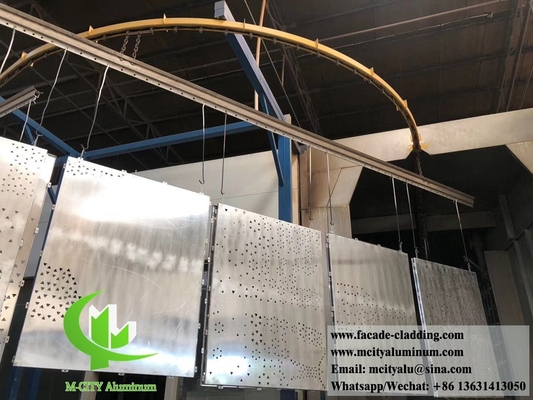 Ecrã decorativo esculpido CNC padrões ocos de alumínio material antirruda