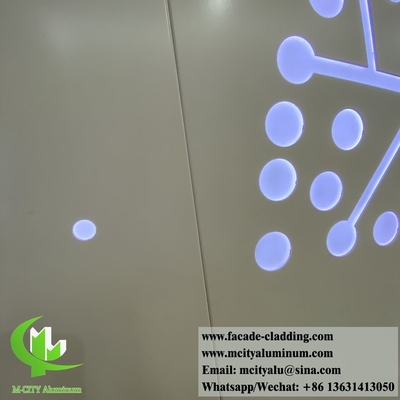 Painel de alumínio sólido de cor branca revestido em pó de espessura de 2 mm para decoração de paredes interiores