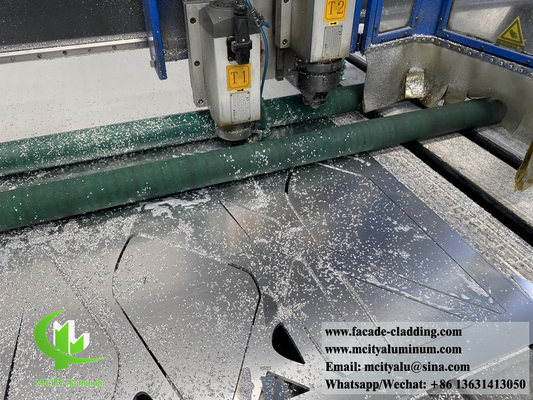 Painéis metálicos exteriores fachadas de alumínio sistema de corte CNC padrões decorativos folha de metal personalizada
