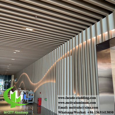 Revestimento de colunas metálicas de alumínio de espessura 3 mm revestido de pó decoração interior e exterior