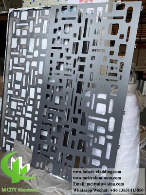 painel de corte a laser painéis de alumínio para decoração de edifícios de tela de metal resistentes à ferrugem de 3 mm