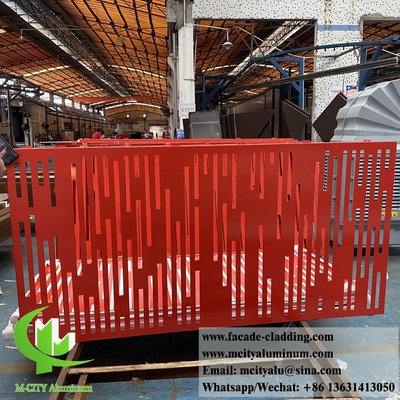 painel de corte a laser painéis de alumínio para decoração de edifícios de tela de metal resistentes à ferrugem de 3 mm