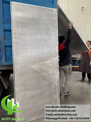 3D Metal revestimento painéis de alumínio sistema de fachada de metal decoração exterior