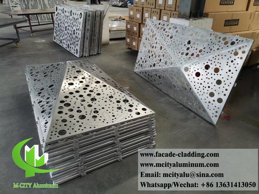 Design de árvores de alumínio cortado a laser tela de metal painéis para decoração exterior impermeável