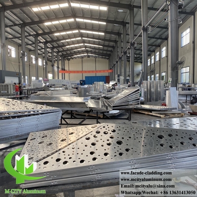 Painéis metálicos exteriores fachadas de alumínio sistema de corte CNC padrões decorativos folha de metal personalizada