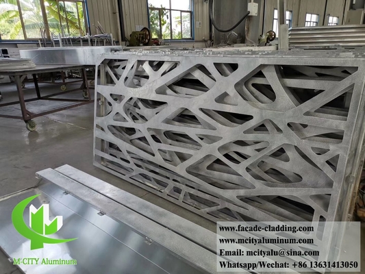 Design de árvores de alumínio cortado a laser tela de metal painéis para decoração exterior impermeável