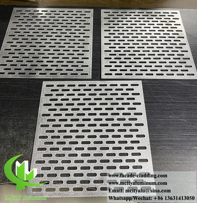 Metal Painel de alumínio perfurado para revestimento de parede de fachada de edifícios decoração interior exterior