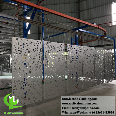 Metal Painel de alumínio perfurado para revestimento de parede de fachada de edifícios decoração interior exterior