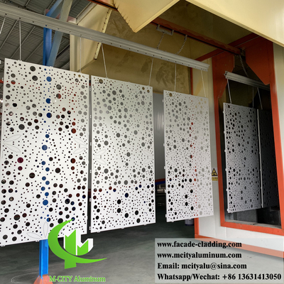 Metal Painel de alumínio perfurado para revestimento de parede de fachada de edifícios decoração interior exterior