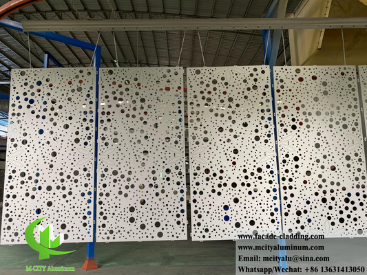 Metal Painel de alumínio perfurado para revestimento de parede de fachada de edifícios decoração interior exterior