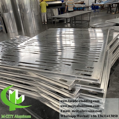 Painéis de revestimento metálico cnc incrustados ocos fachadas de alumínio para decoração de paredes de edifícios