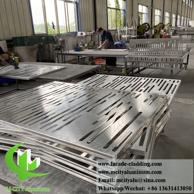 Painéis de revestimento metálico cnc incrustados ocos fachadas de alumínio para decoração de paredes de edifícios