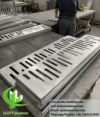 Painéis de revestimento metálico cnc incrustados ocos fachadas de alumínio para decoração de paredes de edifícios