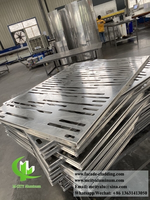 Painéis de revestimento metálico cnc incrustados ocos fachadas de alumínio para decoração de paredes de edifícios