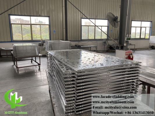 Painéis decorativos de alumínio com padrões de folha de metal de 4 mm para revestimento de fachadas de edifícios