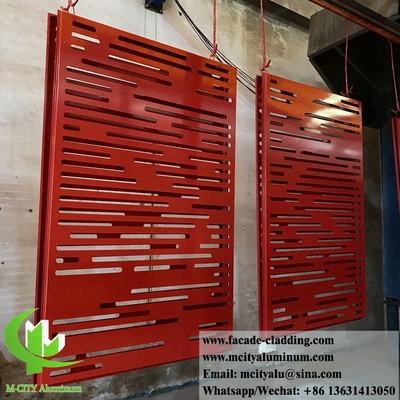 Painéis metálicos cortados a laser com padrões painéis de tela metálicos decorados para edifícios parede fachada parede cortina
