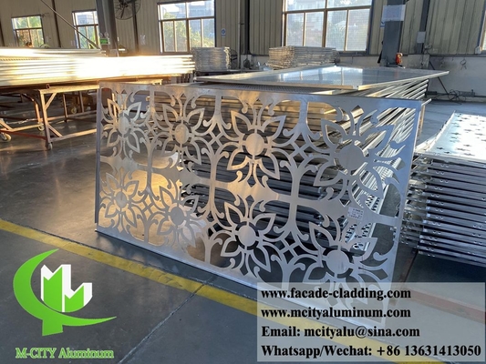 Painéis decorativos de alumínio com padrões de folha de metal de 4 mm para revestimento de fachadas de edifícios