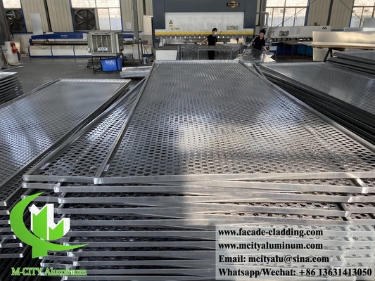 revestimento de parede sólida fachada de metal painéis de alumínio cor cinza PVDF 15 anos de garantia