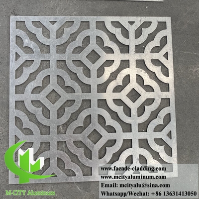 Painéis de padrão decorativo de alumínio Ecrã de metal para decoração de parede de edifícios Espessura 3 mm