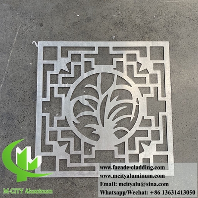 Painéis decorativos de alumínio com padrões de chapa metálica de 3 mm para edifícios, revestimento de fachadas de paredes externas