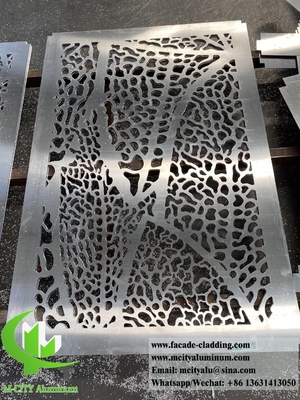Painéis decorativos de alumínio com padrões de chapa metálica de 3 mm para revestimento de fachadas de edifícios