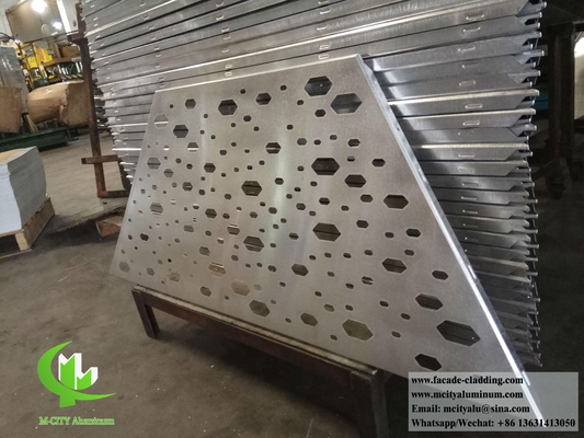 Moderno design de fachada de revestimento de metal folha de alumínio com padrões de espessura de 4 mm