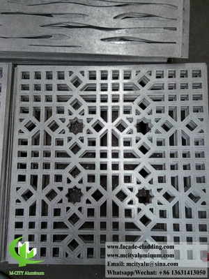 Moderno design de fachada de revestimento de metal folha de alumínio com padrões de espessura de 4 mm