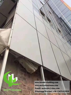 Revestimento de parede de alumínio sólido 3 mm PVDF 15 anos de garantia Decoração exterior para fachada de parede