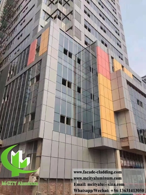 Revestimento de parede de alumínio sólido 3 mm PVDF 15 anos de garantia Decoração exterior para fachada de parede