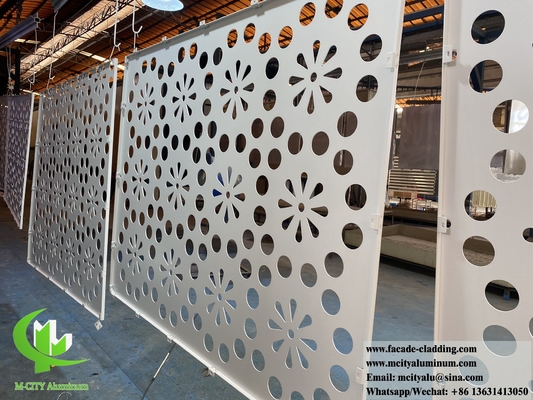 Arquitetura Solid Alumínio revestimento 3 mm espessura pó revestido de cor branca anti-ferrugem