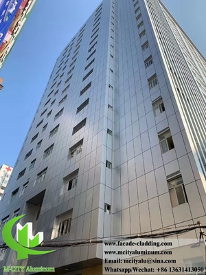 Revestimento de parede de alumínio sólido 3 mm PVDF 15 anos de garantia Decoração exterior para fachada de parede