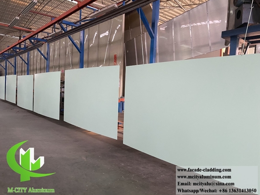 Revestimento de parede de alumínio sólido Cores cinzentas PVDF 20 anos Garantia espessura de 3 mm para fachada do edifício