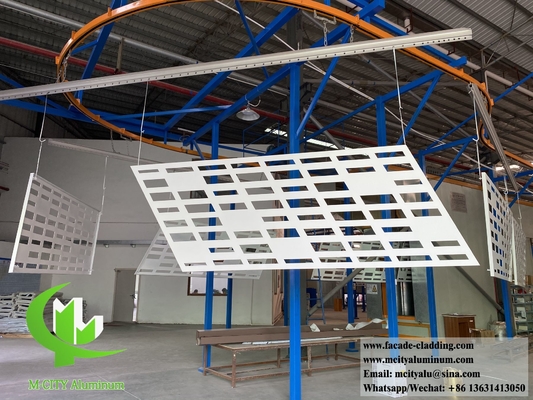 Revestimento de parede de alumínio sólido Cores cinzentas PVDF 20 anos Garantia espessura de 3 mm para fachada do edifício