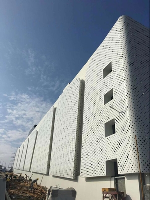 Arquitetura revestimento de parede de metal chapa de alumínio sólido com padrões para edifícios exterior decoração interior