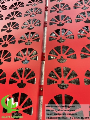 Arquitetura corte a laser revestimento de parede de metal de alumínio revestimento PVDF 15 anos garantia de cor decoração exterior