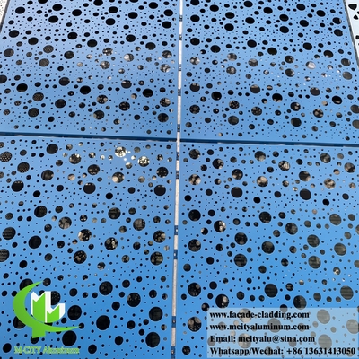 Parede metálica decorativa revestimento fachada de alumínio com padrões de design PVDF 15 anos de garantia de cor
