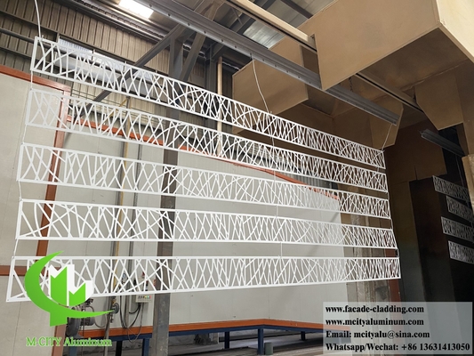 Painéis de parede metálicos decorativos para tecto, parede, fachada, revestidos em pó de espessura branca de 3 mm