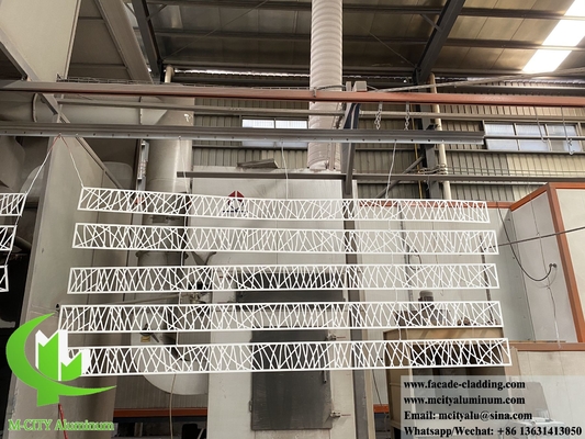 Laser Cortar telas de metal em pó revestido de cor branca para decoração de ar condicionado