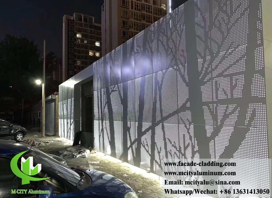 Painel de alumínio sólido para decoração de telhados de fachadas de edifícios PVDF durável