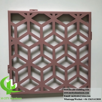 Ecrã de metal cortado a laser Ecrã de alumínio de 10 mm Cor de bronze Para decoração de divisores de quarto