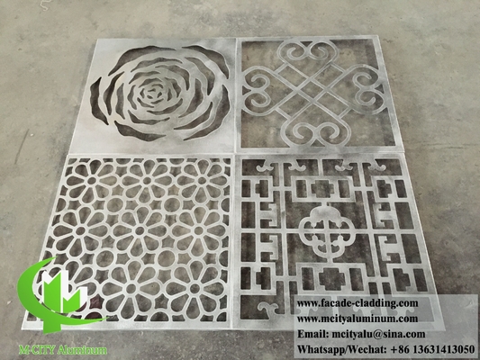 Ecrã de corte a laser de metal revestimento de alumínio folha de metal sólido em pó revestido de branco