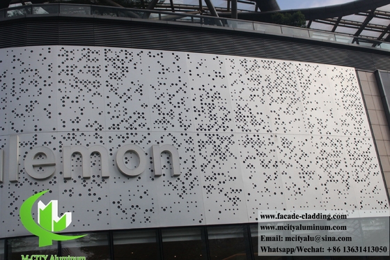 Laser Cut Metal Screen Alumínio Folha Padronizados Painéis PVDF Revestimento 3mm espessura