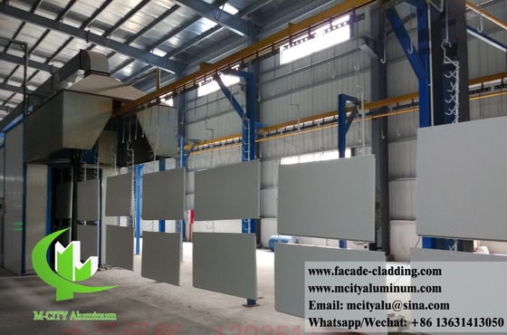 Revestimento de alumínio sólido Painéis metálicos para revestimento de parede de fachada PVDF Revestimento Cinza