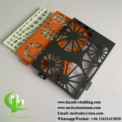 Laser Cut Metal Screen Alumínio fachadas Solid Alumínio Folha com padrões Design