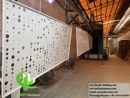 Laser Cut Metal Screen Alumínio fachadas Solid Alumínio Folha com padrões Design