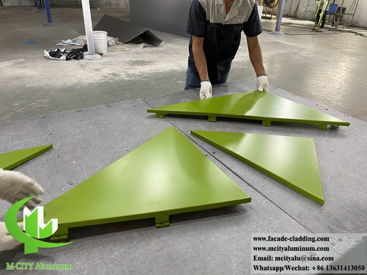 Painéis de alumínio sólido revestimento de parede de metal painéis de fachada de espessura 3 mm PVDF