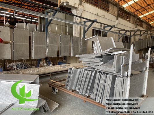 Parede de revestimento de metal painéis de alumínio Arquitetura sistema de fachada de metal à prova d'água